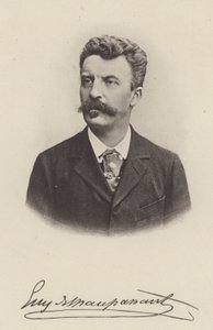 Guy de Maupassant, francia novellaíró és regényíró (f/w fotó) alkotó: (after) French Photographer