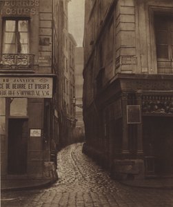Rue Tirechappe, a rue Saint-Honore-ról készült, lebontották a rue du Pont-Neuf számára (f/w fotó) alkotó: (after) French Photographer