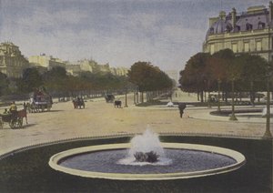 Párizs, Rond-Point des Champs-Elysees (színes fotó) alkotó: (after) French Photographer