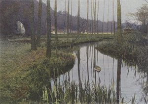 Vaux de Cernay, Le Ruisseau (színes fotó) alkotó: (after) French Photographer