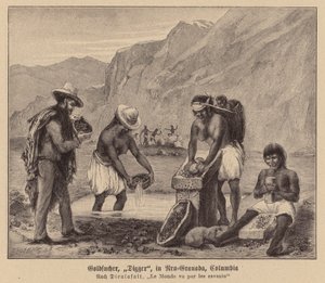 Aranyásók, New Granada, Kolumbia (litho) alkotó: (after) French School