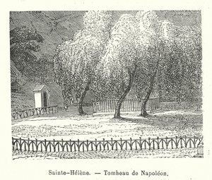 Sainte-Helene, Napóleon sírja (metszet) alkotó: (after) French School