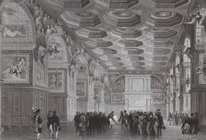 A Fontainebleau-i kastély (metszet) alkotó: (after) French School