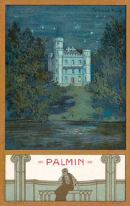 Berg-kastély, Bajorország (chromolitho) alkotó: (after) German School