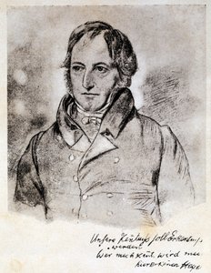 Georg Wilhelm Friedrich Hegel (1770-1831), német filozófus és idealista portréja. Metszet G. Hensel rajza után.