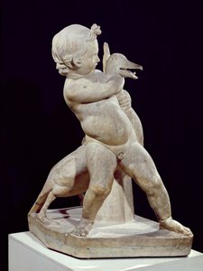 A lúdgyermek, egy Boethosnak tulajdonított hellenisztikus eredeti másolata (Kr. e. 3.) (márvány) alkotó: (after) Greek School