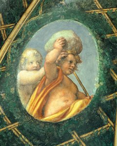 Ovát kerubokkal, Antonio Allegri Da Correggio (1489-1534) freskója, Apátnő szobája, San Paolo kolostor, Parma, Olaszország alkotó: (c.1489 1534) Correggio