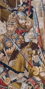 A trójai háború: Trója pusztulása, 1470 körül (szőttes)