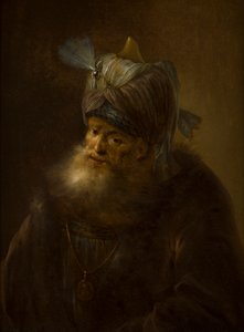 Turbános férfi portréja (olaj, vászon) alkotó: (follower of) Rembrandt Harmensz. van Rijn