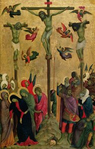 A keresztre feszítés, 1315-30 körül (tempera a panelen) alkotó: (school of) Duccio di Buoninsegna