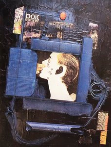G. C. Riccardi, Sotto chiave, 1980, Vegyes technika, vászon, 130x170, Olaszország.