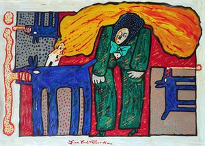 G. C. Riccardi, Cím nélkül, 2007, akril, papír, 87x62, Olaszország.