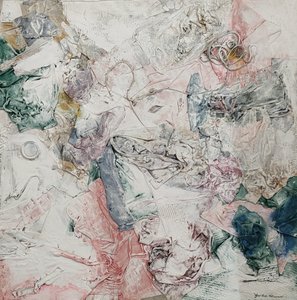 G. C. Riccardi, Composizione n.1, 1998, Gemischte Technik, 125x125, Arpino, Stiftung Umberto Mastroianni, Olaszország.