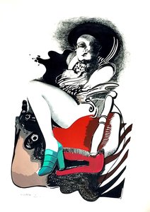 G. C. Riccardi, Cím nélkül, 1974, Tinte auf Papier, 40x70, Olaszország.