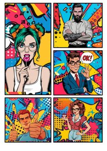 Popart képregény "OK" alkotó: Mario Witt