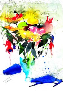 Novemberi virágok II 56x36