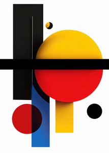 Absztrakt geometrikus formák esztétikus tapéta, online vászon nyomtatás igény szerint alkotó: F. Abderrahim