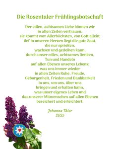 A Rosental tavaszi üzenete alkotó: Johanna Thier