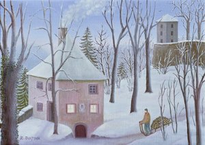 Mönchsberg Gasse 13 télen alkotó: Regine Dapra