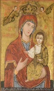 A híres Szent Mária-ikon, amely számos templomban megtalálható.