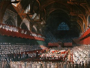 Lord Melville pere a Westminster Hallban 1806 áprilisában alkotó: A.C. and Nattes J.C. (after) Pugin