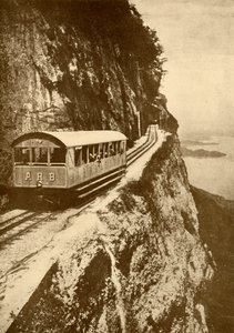 „Az Arth-Rigi vasúton”, 1930. alkotó: A.G Werthi
