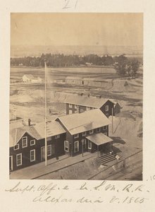 Főfelügyelői Hivatal, Egyesült Államok Katonai Vasútja, Alexandria, Virginia alkotó: A.J. Russell