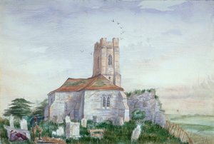 Szent Miklós-templom, Plumstead, Kent, 1800 körül alkotó: AY