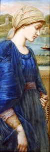 Flamma Vestalis Sir E. C. Burne-Jones után, 1890 körül (akvarell elefántcsontra)