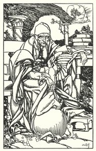 Illusztráció Tennyson In memoriam című művéhez (metszet) alkotó: A. Garth Jones
