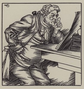 Illusztráció Charles Lamb Elia esszéihez (litho) alkotó: A. Garth Jones