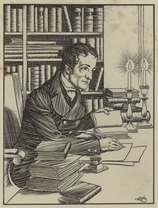Illusztráció Charles Lamb Elia esszéihez (litho) alkotó: A. Garth Jones