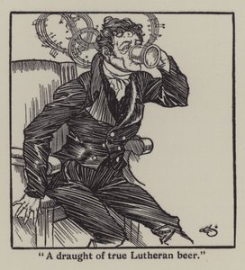 Illusztráció Charles Lamb Elia esszéihez (litho) alkotó: A. Garth Jones
