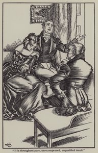 Illusztráció Charles Lamb Elia esszéihez (litho) alkotó: A. Garth Jones