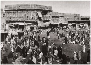 A Market al Dijaj piac, Basra, Irak, 1925.