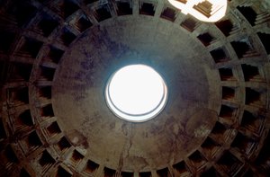 A Pantheon belseje, Róma, Olaszország