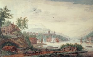 Kilátás a Rajnára alkotó: A. Rademaker