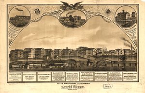 Battle Creek város malmai és feldolgozó üzemei, Calhoun Co., Mich. LOC 73693421 alkotó: A. Ruger