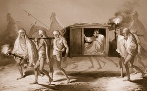 Indiai stílusú heverő a Punjabban, Loudiana és Amritsar között, 1859.