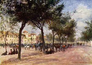 Granada, piac és cigányvásár a Triunfóban (színes litó)