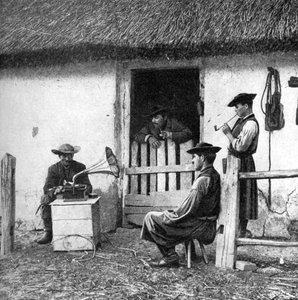 Tehénpásztorok szabadidő, Magyarország, 1922.