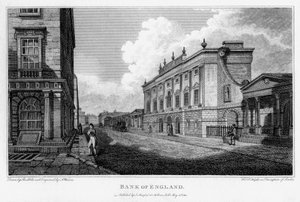 Bank of England, City of London, 1805. alkotó: A Warren