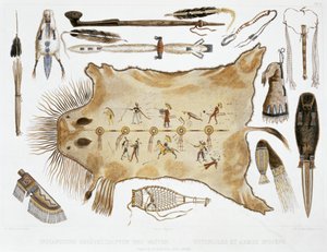 "Indiai edények és fegyverek", 1843 alkotó: A Zschokke