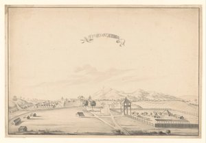 Kilátás a Salatiga erődre t Fort Salatiga (cím a tárgyon)