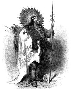 Egy indián, USA, 19. század.