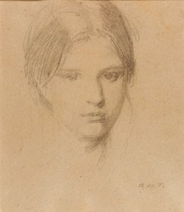 A művész lánya, Mary portréja alkotó: Abbott Handerson Thayer