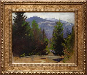 A Monadnock-hegység vázlata alkotó: Abbott Handerson Thayer