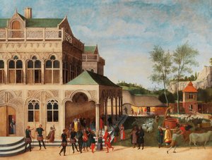 Elegáns loggia Izsák javaslatával Rebeccának, 1616.
