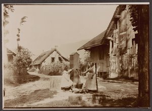 Aix les Bains – a nagy kikötő közelében, 1902. június 27. (zselatin ezüst nyomdapapír) alkotó: Abel-Marie Nicolas Boulineau