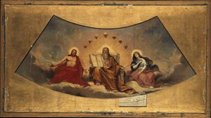 Az Örök Atya, Krisztus és Szűz Mária, 1838 körül (olaj, vászon)